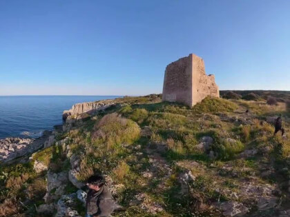 Torre uluzzo, Salento , Italy Walking Tour 4k 360°
