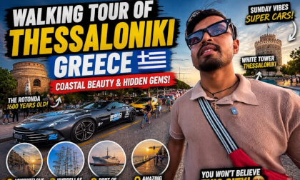 Thessaloniki, Greece || Walking Tour In 4k 360°