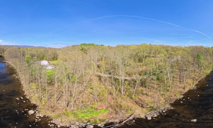 Insta360 Antigravity A1 used along the river