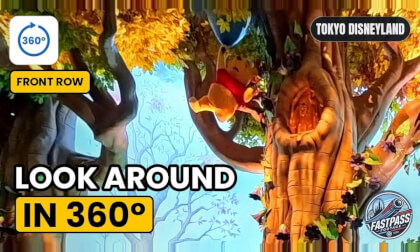 Pooh's Hunny Hunt in 360° VR 🍯 World's Only Trackless Version – Full Ride | Tokyo Disneyland Onride 5.7K
