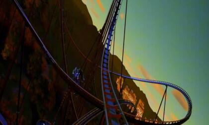 VR Roller Coaster in Candy Cave VR Videos 4K EP4