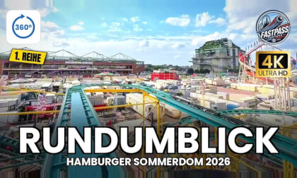 Wilde Maus in 360° VR 🎢 Wild Mouse Coaster Onride – Look Around Above the Fair | Hamburg Funfair 5.7K