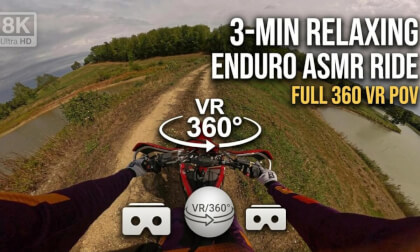 360° VR POV Raw ASMR Amateur Enduro Ride in 8K 30 fps