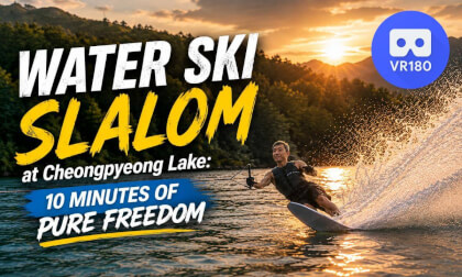 Water Ski Slalom at Cheongpyeong Lake: 10 Minutes of Pure Freedom