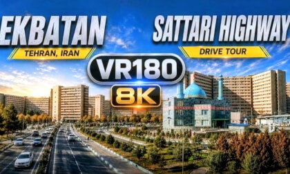 Tehran VR180 8K Drive Tour | Ekbatan to Sattari Highway