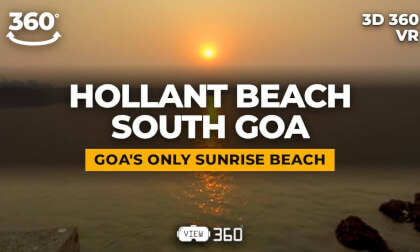 Hollant Beach, South Goa, India | 6K 3D 360° VR | Goa's Only Sunrise Beach