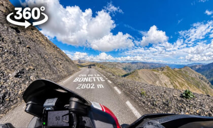 Col de la Bonette (Colle della Bonette ) to Lans | 8K 360 VR Motorcycle Ride