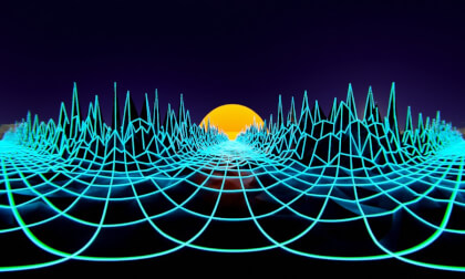 90s vaporwave style loop animation