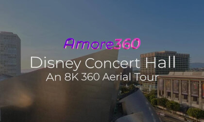 Drone 360 around Disney Concert Hall in 360