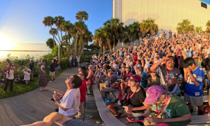 360 Video: NASA Roman Space Telescope Launch & Crowd Reaction (Feel the Heat Viewing Pad)