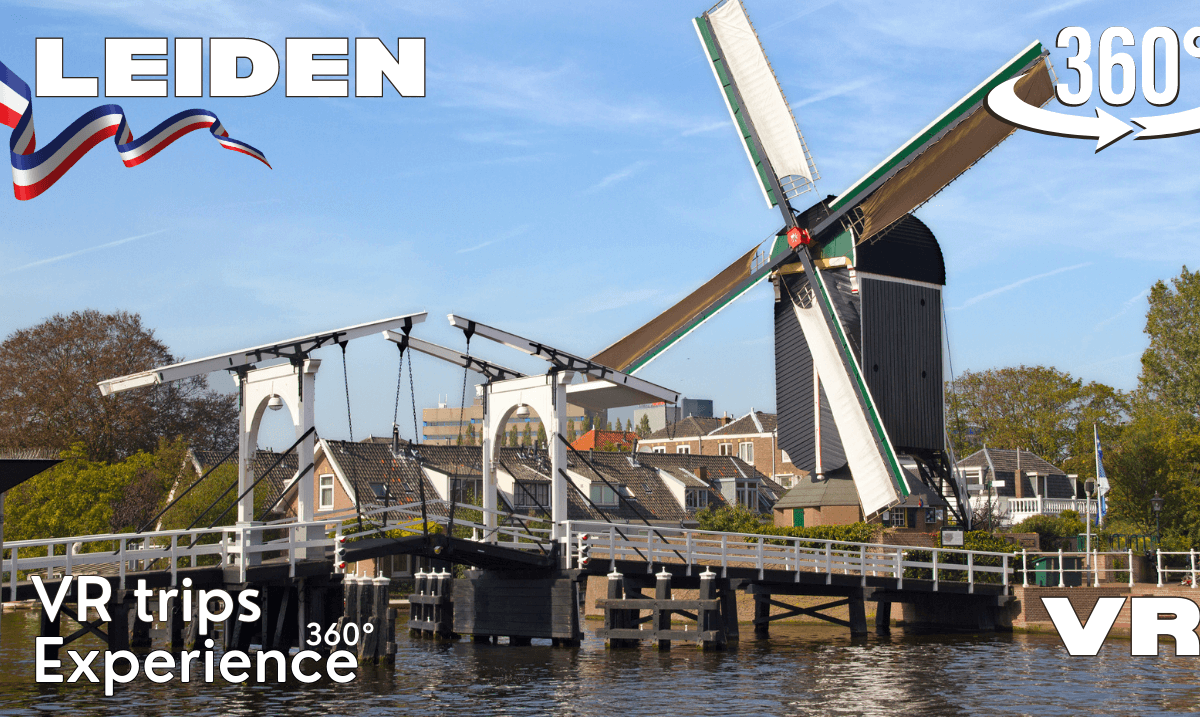360° VR Tour of Leiden Center - 8 April 2023 DE Put wind mill
