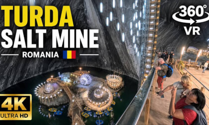 🇷🇴 Turda Salt Mine, Romania – 360° Walking Tour | Explore the Spectacular Underground World