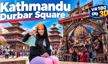 KATHMANDU DURBAR SQUARE 3D Nepal Ancient Temples & Royal Palace | 8K VR180