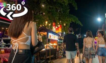 360° Walking Tour | Khaosan Road - Bangkok Thailand | 8K VR Video (Meta Quest & Apple Vision)
