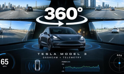 Tesla Dashcam converted to 360 VR video