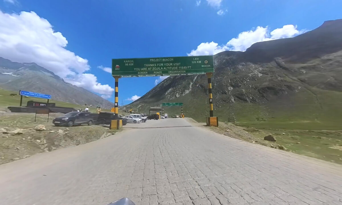 Zojila Mountain Pass 11575 Feet . On way from Shrinager to Dras in Ladhak