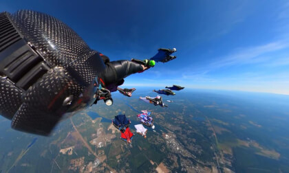 16-Way Wingsuit Flock