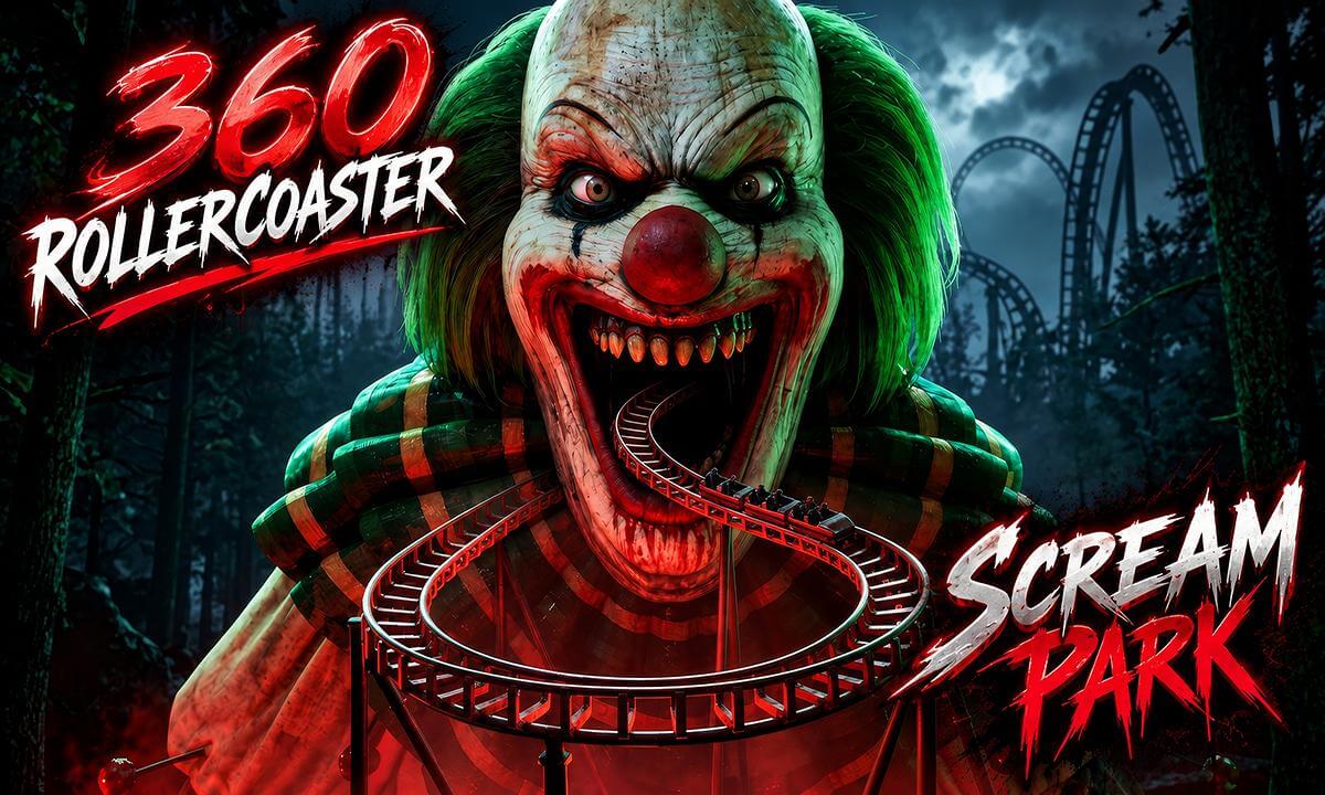 SCREAM PARK: 360 Horror Roller Coaster | Abandoned Haunted Theme Park