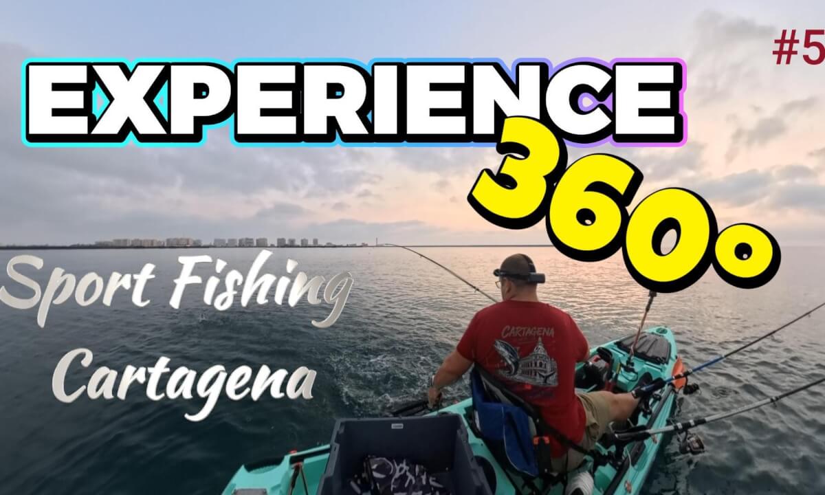 GOLDEN BREAM FISHING FROM A KAYAK | MAR MENOR 360° VR 🎣🌊