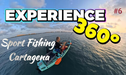 WHITE SEABREAM FISHING FROM A KAYAK | MAR MENOR 360° VR 🎣🌊