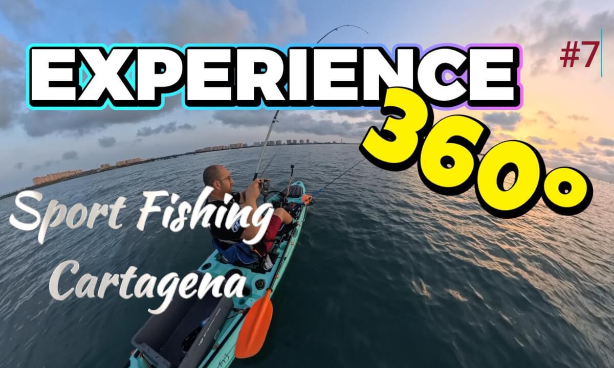 GOLDEN BREAM FROM A KAYAK | MAR MENOR 360° VR 🎣🌊