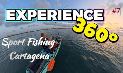 GOLDEN BREAM FROM A KAYAK | MAR MENOR 360° VR 🎣🌊