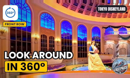 Enchanted Tale of Beauty and the Beast in 360° VR 🌹 Full Ride and Pre-Show – Look Around | Tokyo Disneyland Onride 5.7K