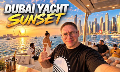 Dubai Yatch Sunset 360 Osmo
