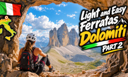 🧗 Easy Via Ferratas in the Dolomites 🇮🇹 | Tre Cime, Paterno, Crepa Neigra & Sass Pordoi – Part 2