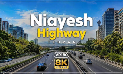Tehran Niayesh Highway | VR180 8K | Driving Tour