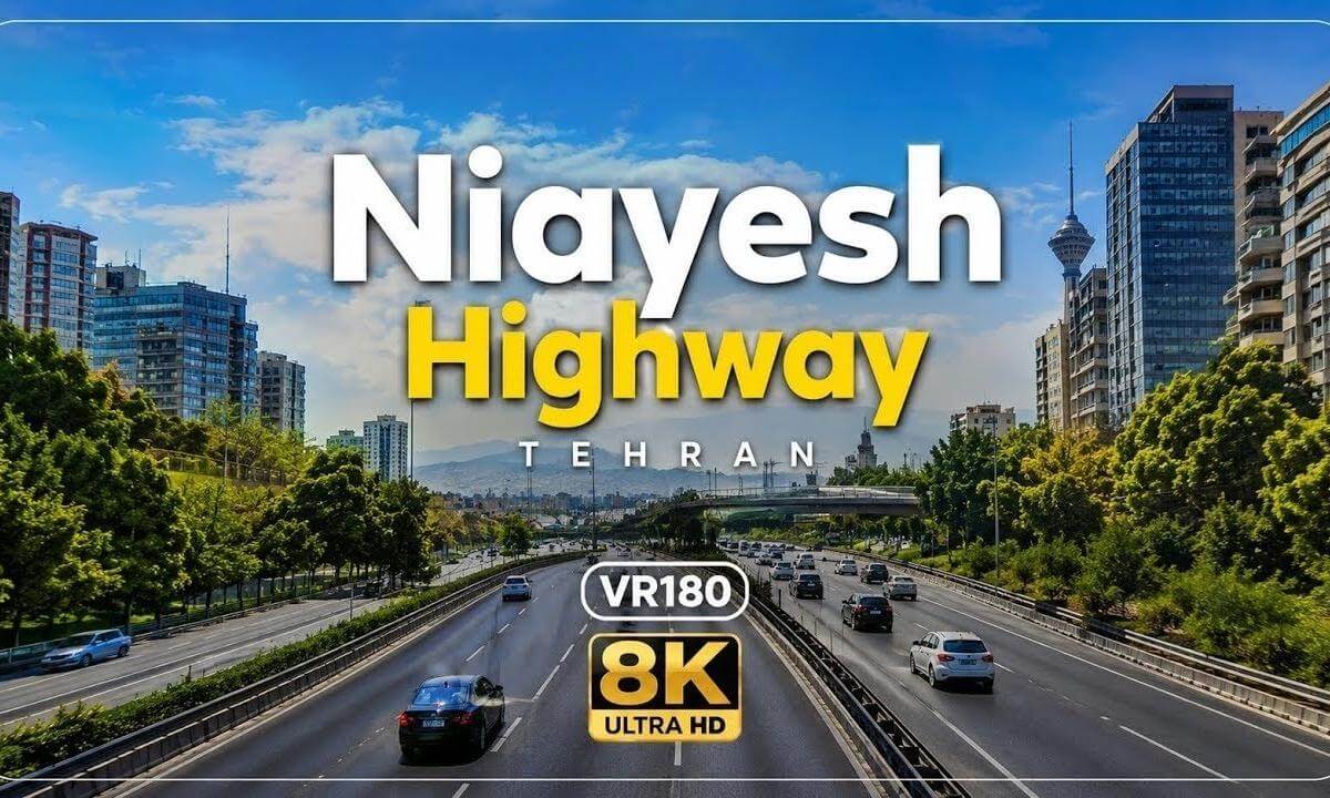 Tehran Niayesh Highway | VR180 8K | Driving Tour