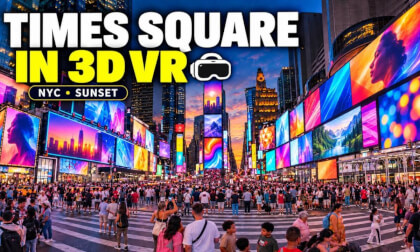Times Square at Sunset | New York City VR180 3D 8K