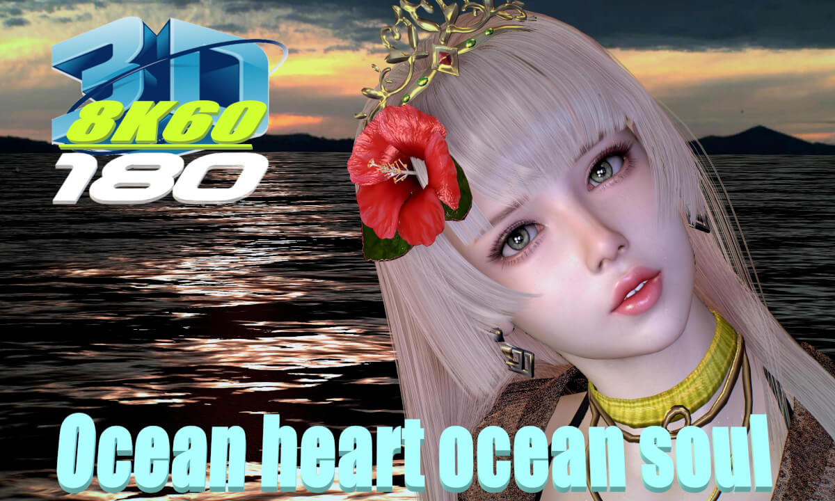 Ocean heart ocean soul, Beach, 3D VR180, Dance, MMD, kpop, 海の心と海の魂, ビーチ, ダンス, 3DVR