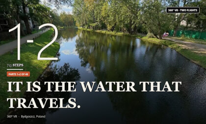 “It is the water that travels” — 710 Steps, Parts 1–2 of 48 · Old Bydgoszcz Canal & the Brda river · Bydgoszcz, Poland