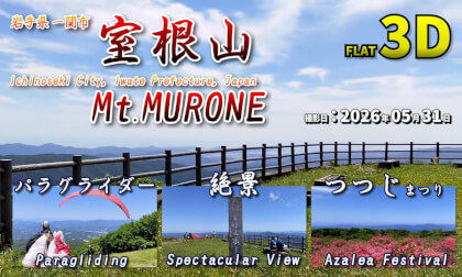 Mount Murone, Ichinoseki City, Iwate Prefecture, Japan: Azalea Festival, Paragliding / 岩手県一関市 室根山 つつじまつり、パラグライダー【岩手県 一関市 室根山 2026年05月31日】