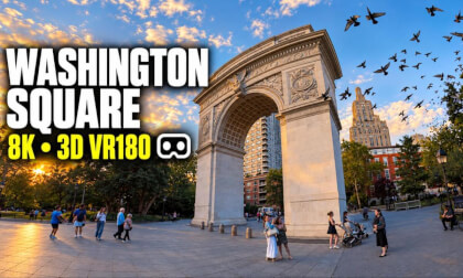 Sunset in Washington Square Park NYC | 8K VR180 3D