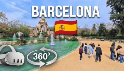 Barcelona 4k Parc de la Ciutadella