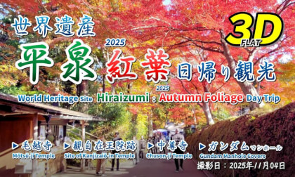 World Heritage Site Hiraizumi: 2025 Autumn Foliage Day Trip / 世界遺産 平泉 2025 紅葉 日帰り観光【岩手県 西磐井郡 平泉町 2025年11月04日】
