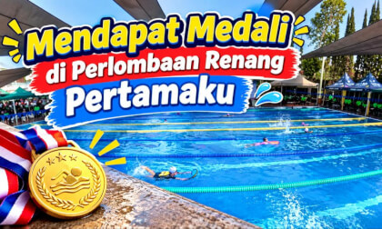I Won a Medal in My First Swimming Competition!