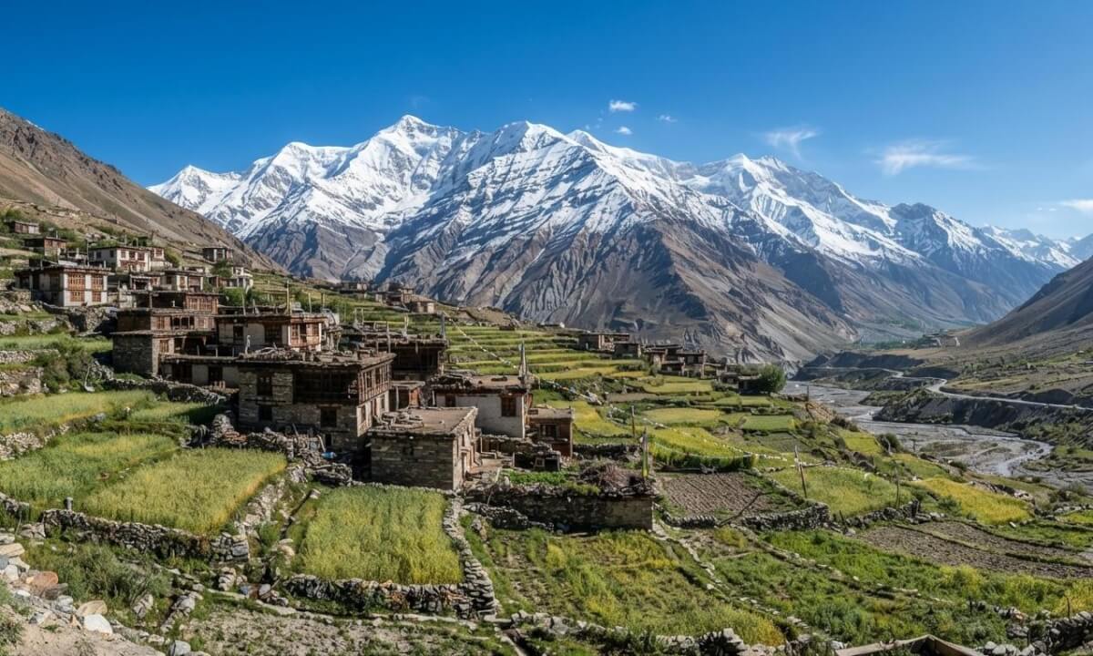 Gram Panchayat Yurnad under the Keylong Sub-Division in Lahaul Valley, Himachal Pradesh40 Km from Atal Tunnel ..on the way to Manali