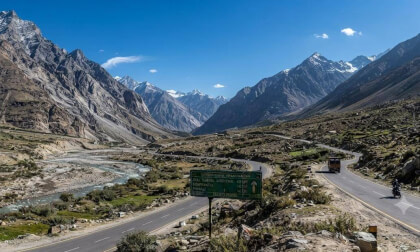 22 km North of Tandi , nearer to Gemur - Jispa in the Lahaul Valley