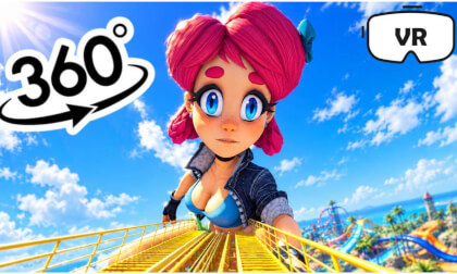 Scarlet Skips 360° Roller Coaster! 🤯🎢