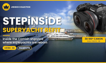 Pendennis Shipyard VR180: Step Inside a Superyacht Build Hall & Watch Laura Create a Digital Twin for VR | Job Box Collection