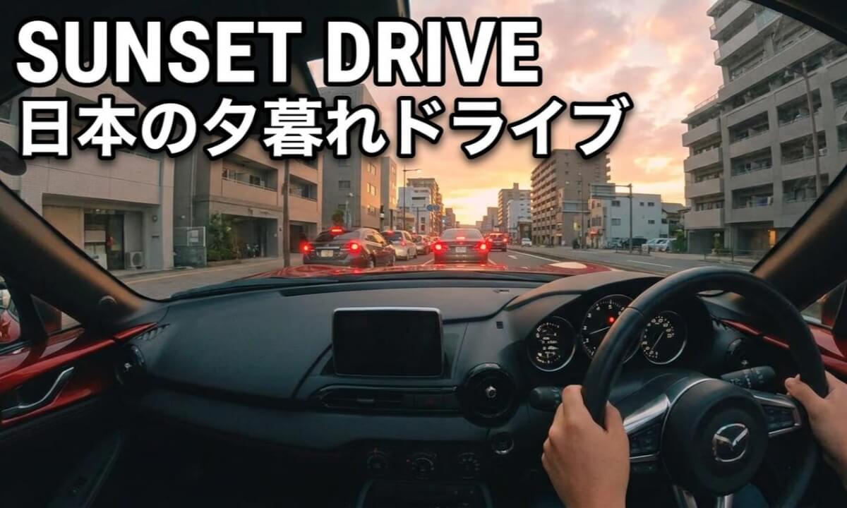 The Reality of Rush Hour: Sunset Drive in a Japanese City