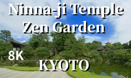 Kyoto: The Zen gardens of Ninna-ji Temple, "South Garden and North Garden," JAPAN