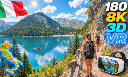 🇮🇹 Two Faces of the Dolomites 🏔️ Crowded Lago di Braies vs Quiet Pale di San Martino | 180° 8K 3D VR