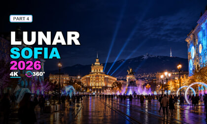 LUNAR Sofia 2026 4K 360° | Sofia Night Lights & Largo Panorama | Part 4