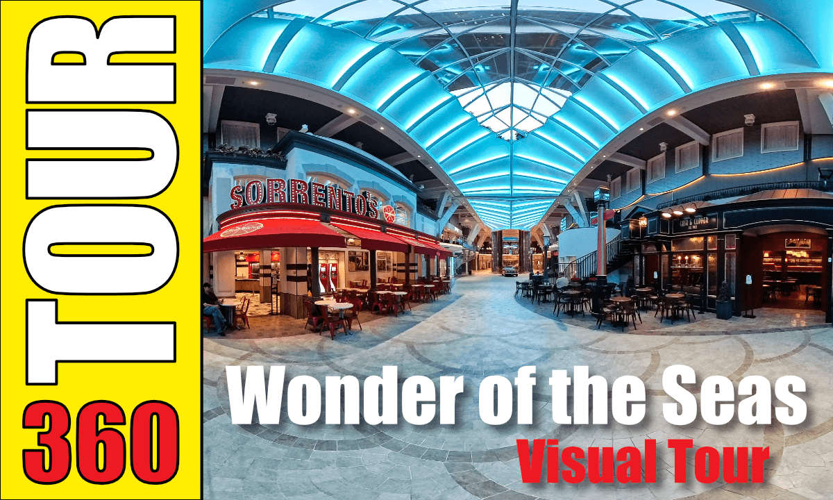 360 4k Tour of the Wonder of the Seas