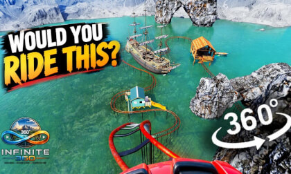 Roller Coaster Over the Ocean! 🌊🎢 | 360° VR