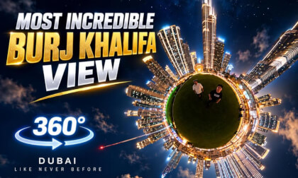 The Most Incredible Burj Khalifa View in 360° | Dubai Like Never Before